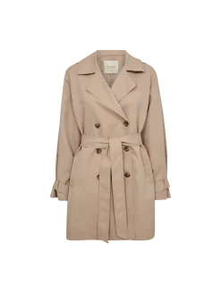 Freequent Naisten Trenssitakki, OTTIE JACKET Vaalea Beige