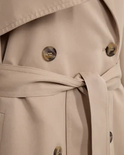 Freequent Naisten Trenssitakki, OTTIE JACKET Vaalea Beige