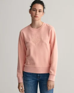 Gant college, TONAL ARCHIVE SHIELD SWEAT Persikka