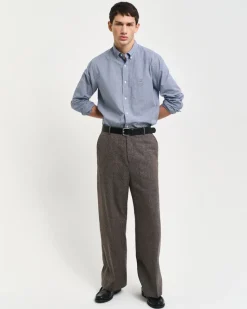 Gant miesten kauluspaita, K POPLIN MICRO GINGHAM SININEN RUUTU