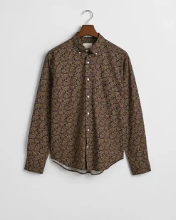 Gant miesten kauluspaita, PAISLEY PRINTED SHIRT Sininen Kuosi