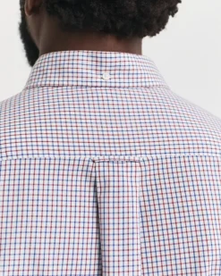 Gant miesten kauluspaita, REG CLASSIC MICRO CHECK Punainen Ruutu