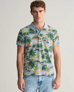 Gant miesten pikeepaita, HAVAJI PRING SS POLO Vihreä Kuosi