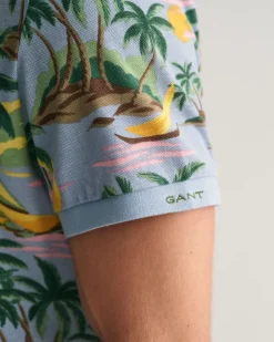 Gant miesten pikeepaita, HAVAJI PRING SS POLO Vihreä Kuosi