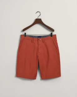 Gant Miesten Shortsit, Relaxed Twill Shorts Oranssi