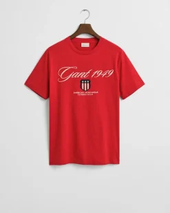 Gant miesten t-paita Graphic SS t-shirt, punainen