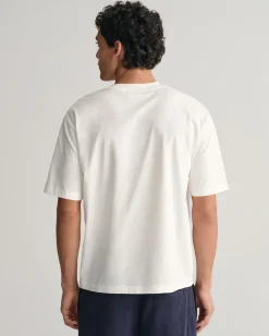 Gant miesten t-paita, HAVAJI PRINT GRAPCHIC SS Valkoinen