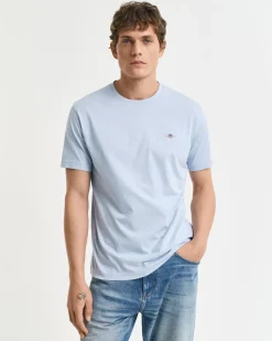 Gant miesten t-paita, REG SHIELD SS T-SHIRT Vaaleansininen