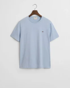 Gant miesten t-paita, REG SHIELD SS T-SHIRT Vaaleansininen