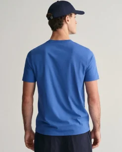 Gant t-paita, SOLID T-SHIRT Sininen