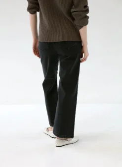 Gauhar Naisten Farkut, DENIM WIDE GREY Tummanharmaa