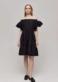 Gauhar naisten mekko, LISA DRESS BLACK Musta