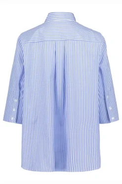 Gauhar naisten paita, EMMY BLOUSE Raidallinen Sininen