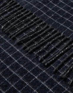 Gino Marcello huivi Checked Scarf, sininen ruutu