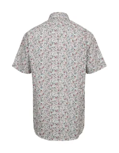 Gino marcello miesten kauluspaita, K 3112050 SS SHIRT Punainen Kuosi