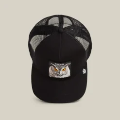 Goorin Bros lippis Wise Ass Owl Trucker, musta