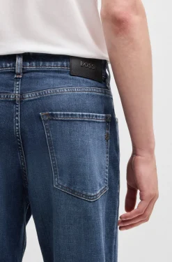 Hugo Boss Miesten Farkut, H-RE-MAINE Indigo