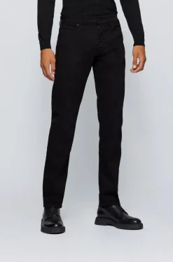 Hugo Boss miesten farkut MAINE 3 BLACK NOS CASHMERE TOUCH Musta