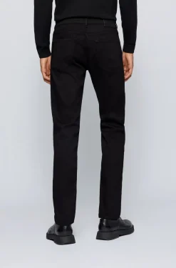 Hugo Boss miesten farkut MAINE 3 BLACK NOS CASHMERE TOUCH Musta
