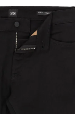 Hugo Boss miesten farkut MAINE 3 BLACK NOS CASHMERE TOUCH Musta