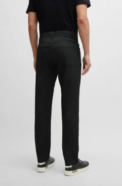 Hugo Boss Miesten Housut, H-RE-MAINE 5-POCKET Musta