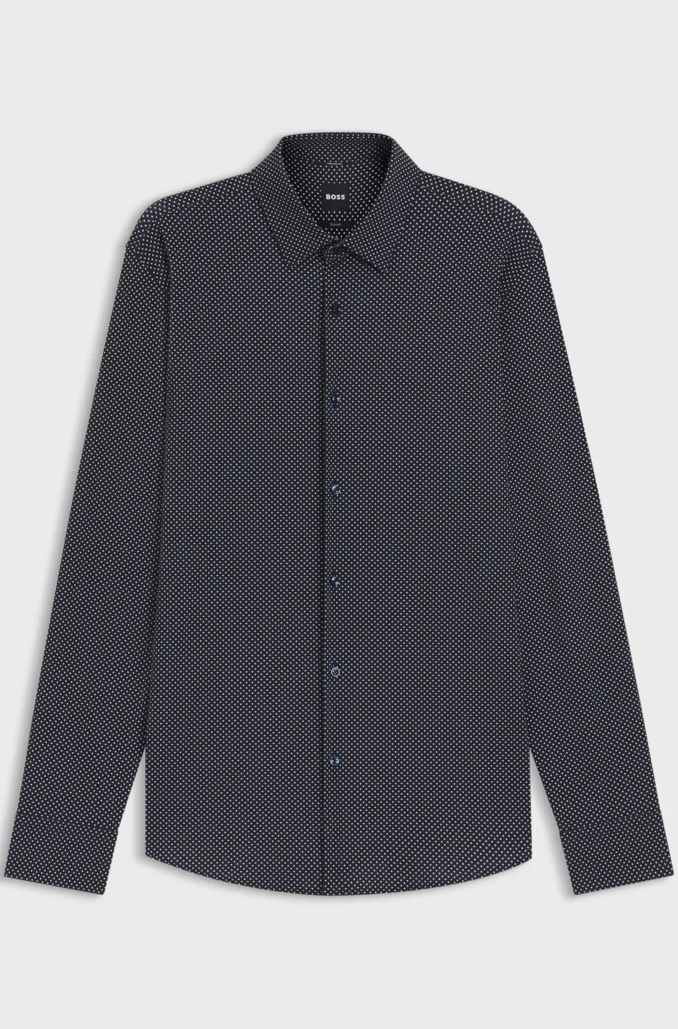 Hugo Boss miesten kauluspaita P-HANK-S-K-261 Performance Stretch, tummansininen