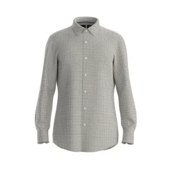 Hugo Boss miesten kauluspaita, P-HANK PERFORMANCE SHIRT Harmaa Kuosillinen