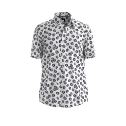 Hugo Boss miesten kauluspaita, P-ROAN PERFORMANCE SHIRT Valkopohjainen Kuosi