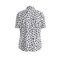 Hugo Boss miesten kauluspaita, P-ROAN PERFORMANCE SHIRT Valkopohjainen Kuosi