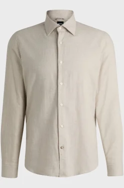 Hugo Boss Miesten Kauluspaita, C-HAL KENT CASUAL Vaalea Beige