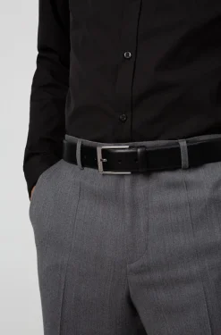 Hugo Boss Miesten Nahkavyö, Gellot Musta