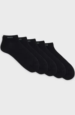 Hugo Boss miesten nilkkasukat, 5P AS UNI CC Musta