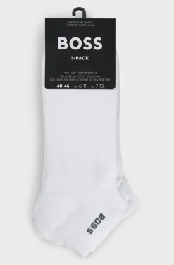Hugo Boss miesten nilkkasukat, 5P AS UNI CC Valkoinen
