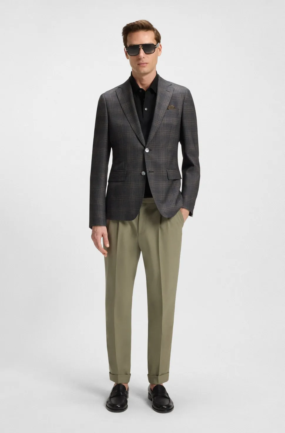 Hugo Boss miesten pikeepaita, C-PARRIS 001 Musta