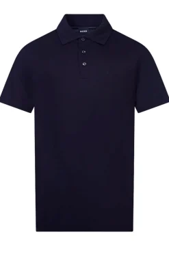 Hugo Boss miesten pikeepaita, PRESS 55 TENCEL COTTON Tummansininen