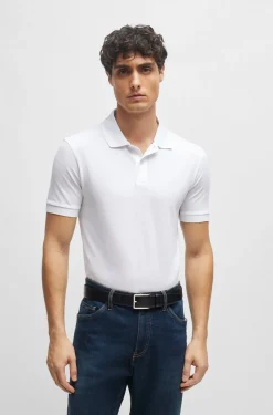 Hugo Boss Miesten Pikeepaita PALLAS REGULAR FIT Valkoinen