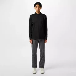 Hugo Boss miesten pitkähihainen polokauluspaita PIROL, musta