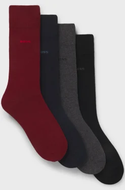 Hugo Boss miesten sukat 4 P GIFTSET UNI CC, musta