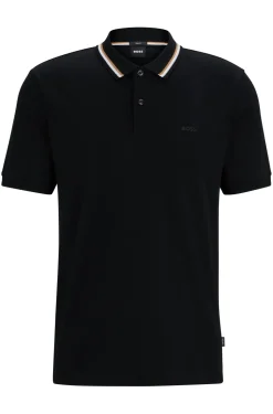 Hugo Boss Miesten Trikoo T-paita polokauluksella, PENROSE 38 NOS Musta
