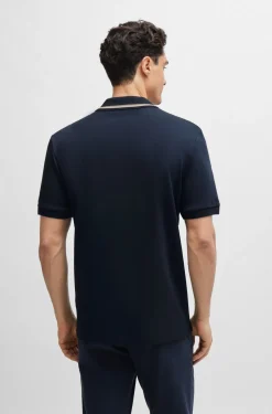 Hugo Boss Miesten Trikoo T-paita polokauluksella, PENROSE 38 NOS Tummansininen