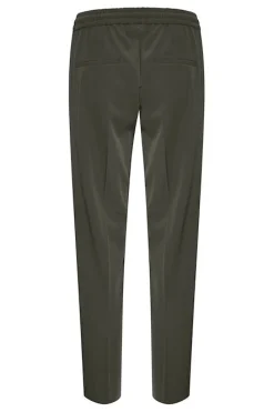 Inwear housut, ADIAN PULL ON PANT Tummanvihreä