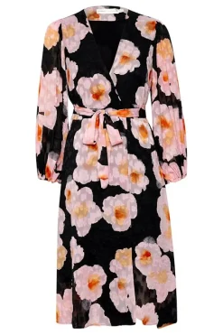 Inwear mekko, BASIRA WRAP DRESS Pinkki Kuosi