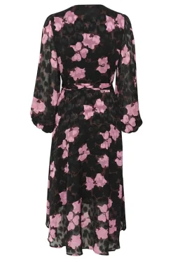 Inwear mekko, BASIRA WRAP DRESS Kashmir Pink Cut Out Flow