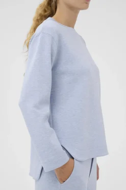 Inwear naisten collegepaita GincentIW Melange Crewneck, Endless Sky Melange