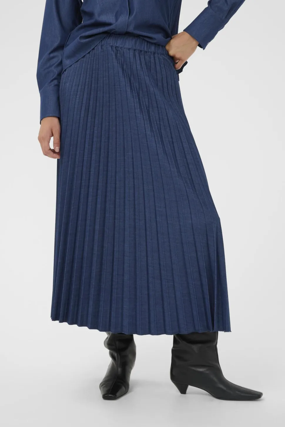Inwear naisten hame CHERRIEIW SKIRT, Dark Denim