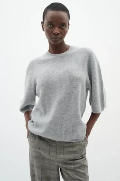 Inwear naisten neule, GAROIW MONIKA OVERSIZE TSHIRT Granite Melange