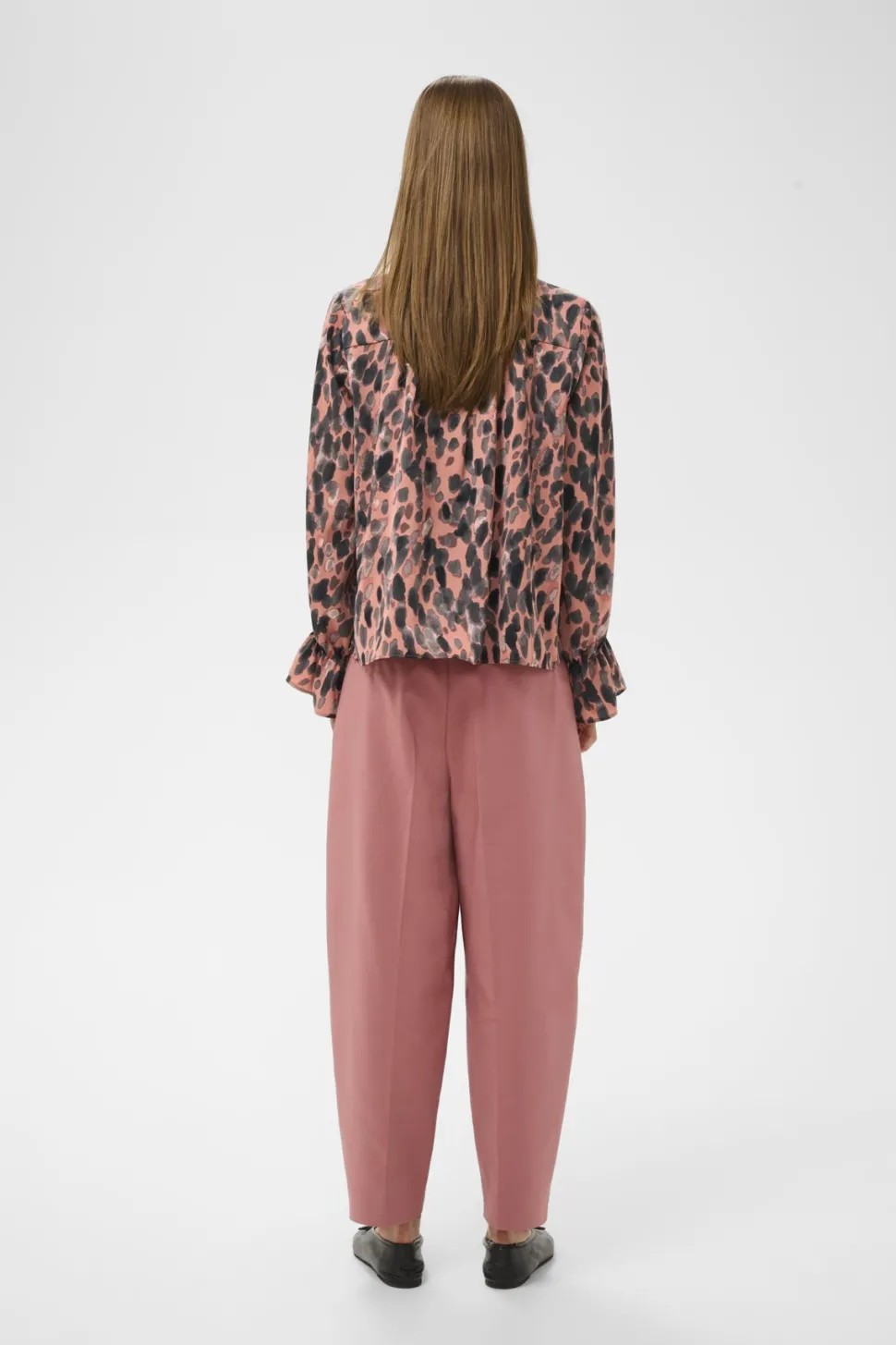 Inwear naisten paitapusero GRACIEIW PRINTED BLOUSE, Rose Painted Dot