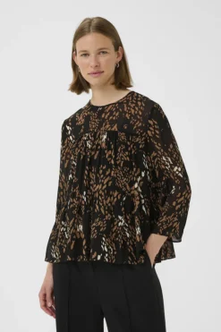 Inwear naisten pusero, AVERIEIW BLOUSE Leonora Black