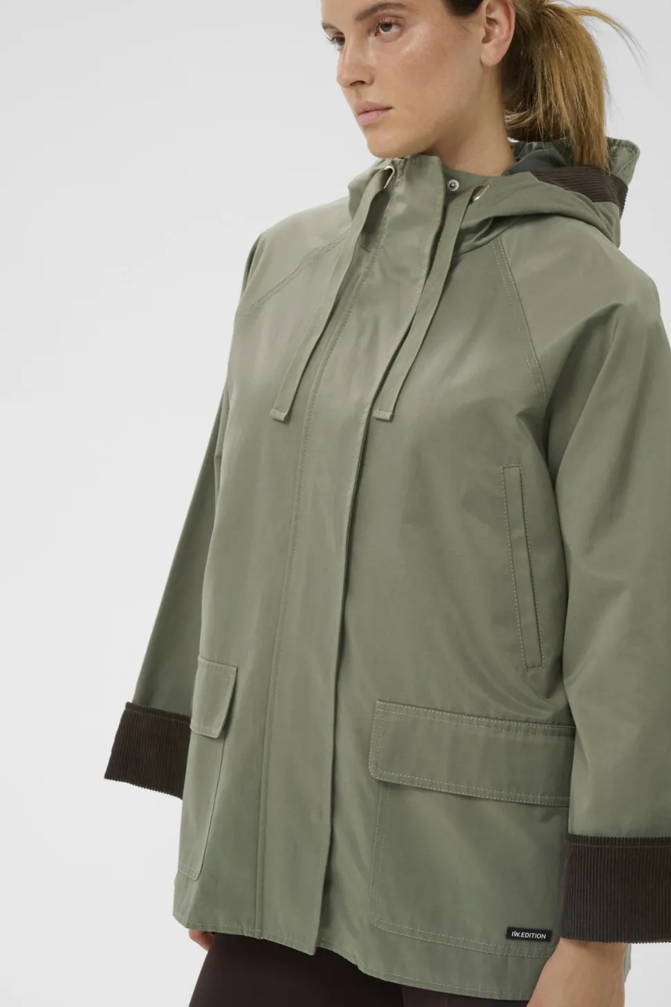Inwear naisten takki GracelynnIW Hooded Jacket, vihreä