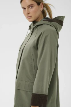 Inwear naisten takki GracelynnIW Hooded Jacket, vihreä